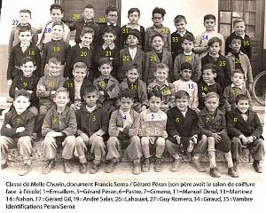 ECOLE MARCEAU GARCONS 1952 XXX MELLE CHUVIN